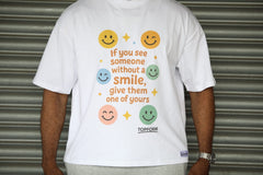 Topform Wear Men’s Oversized T-Shirt – Heavyweight Cotton, White, Box Fit